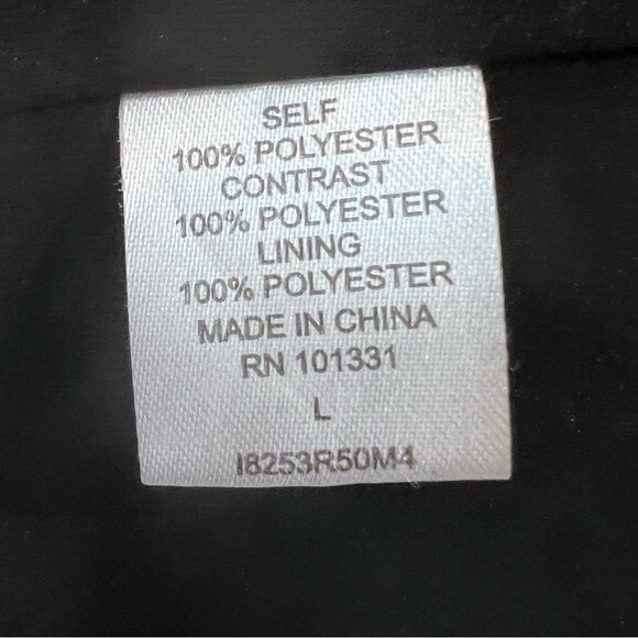 Black and green geometric print shift dress size large - Picture 6 of 6